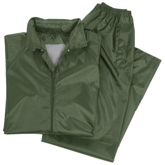 Traje impermeable Mil-Tec en verde oliva