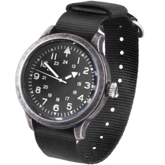 Reloj de acero inoxidable Mil-Tec Army de estilo inglés