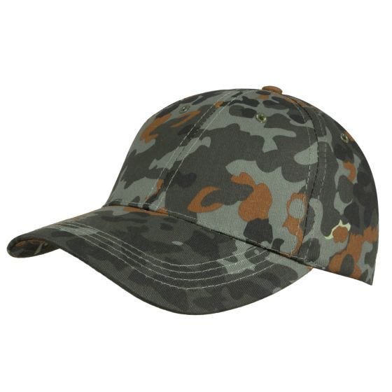 Gorra de béisbol infantil Mil-Tec con banda de plástico en Flecktarn