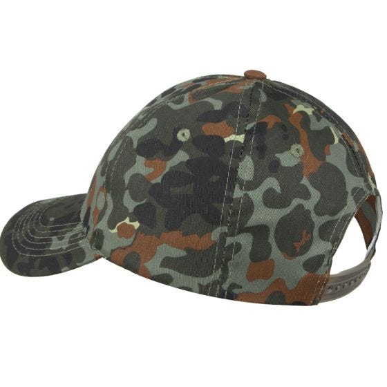 Gorra de béisbol Mil-Tec con banda de plástico en Flecktarn