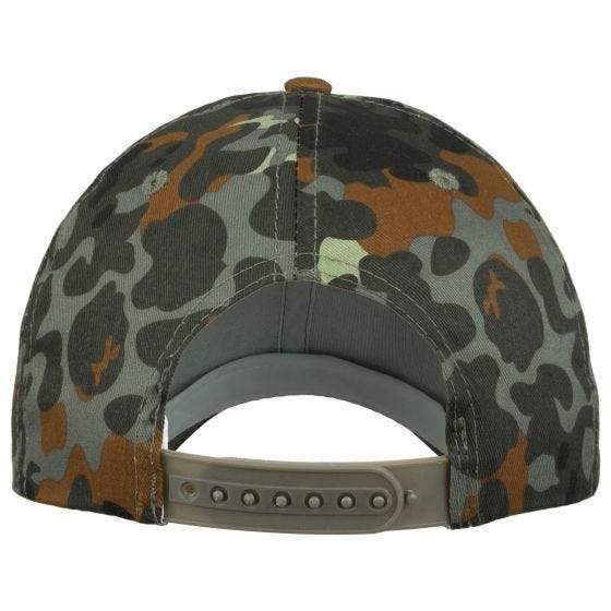 Gorra de béisbol Mil-Tec con banda de plástico en Flecktarn