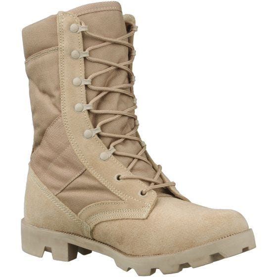 Botas de combate con cordones de atado rápido Mil-Tec US en Desert