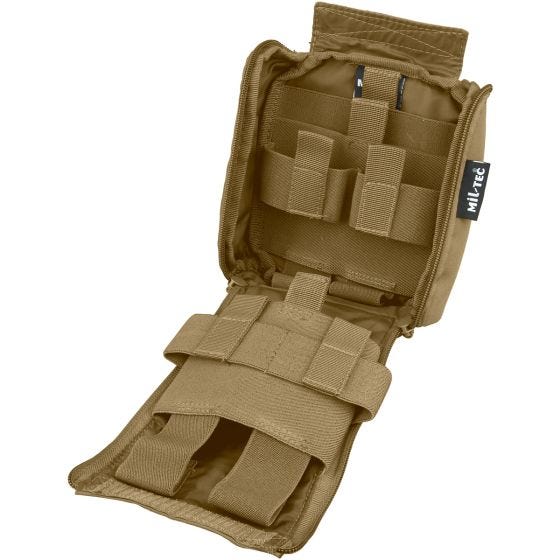 Bolsa cortada a láser Mil-Tec IFAK para kit de primeros auxilios en Dark Coyote