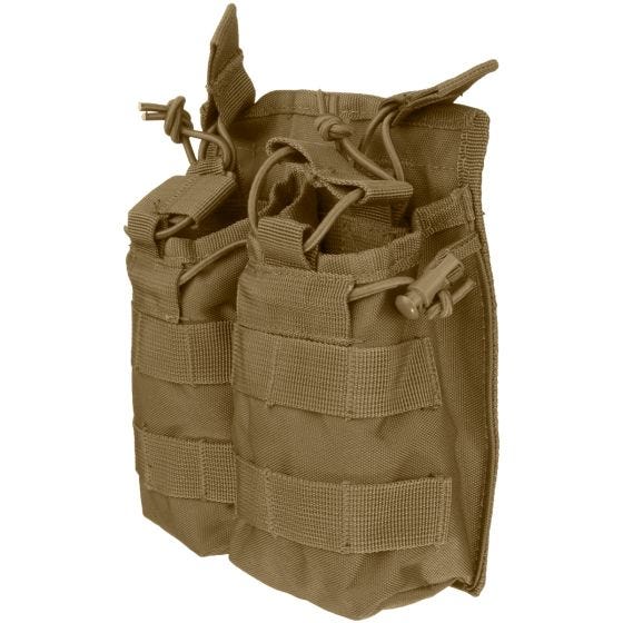 Portacargador doble con abertura superior Mil-Tec en Dark Coyote