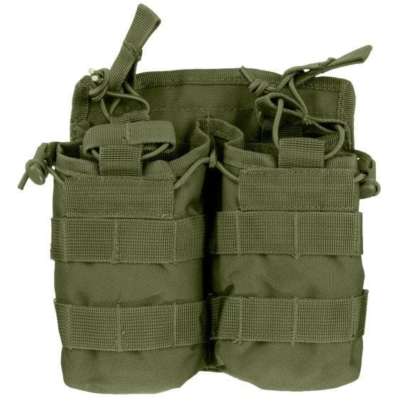 Portacargador doble con abertura superior Mil-Tec en verde oliva