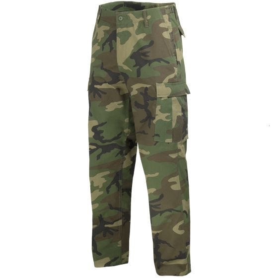 Pantalones Mil-Tec BDU Ranger Combat en Woodland