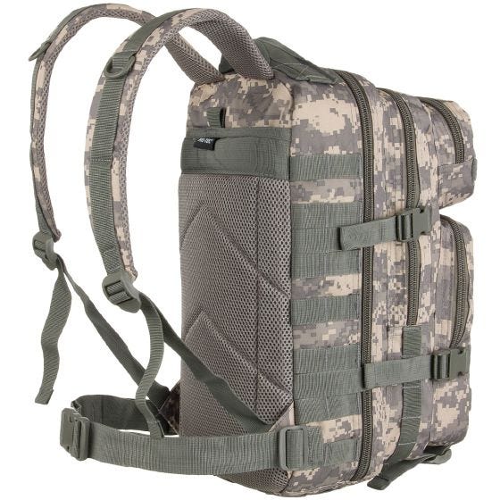 Mochila de asalto con sistema MOLLE Mil-Tec US de tamaño pequeño en ACU Digital