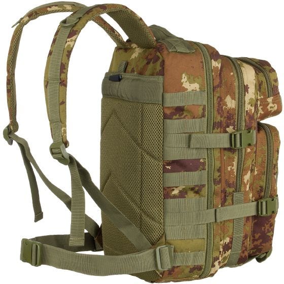 Mochila de asalto con sistema MOLLE Mil-Tec US de tamaño pequeño en Vegetato Woodland