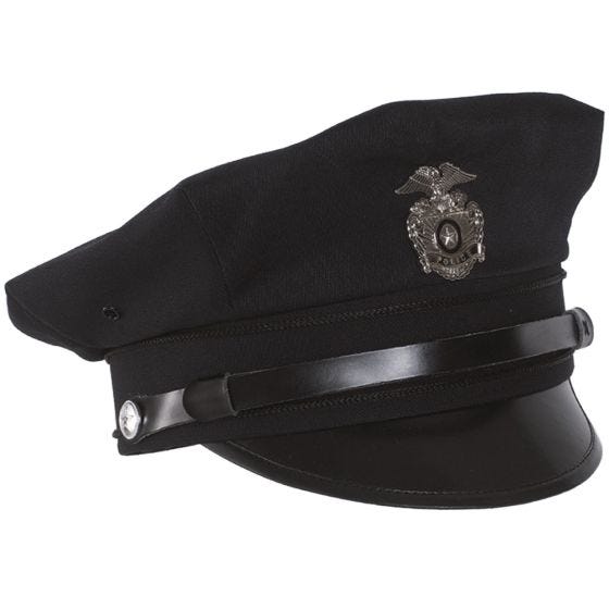 Gorra de policía con visera Mil-Tec US en azul oscuro