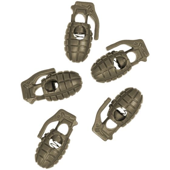 Topes para cordones Mil-Tec Pineapple en Coyote