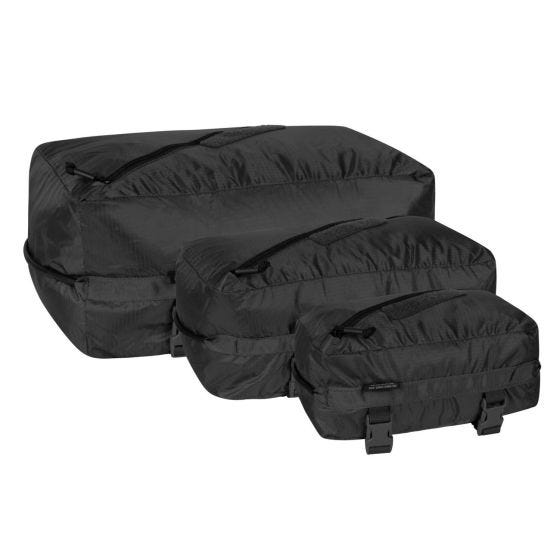 Set de bolsas Helikon Pakcell de Ripstop en negro