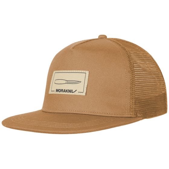 Gorra Morakniv con logo en marrón