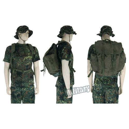 Mochila de montaña Mil-Tec German Army en verde oliva