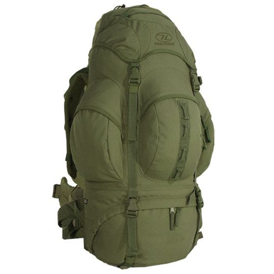 Mochila Highlander Forces Loader 66 l - verde oliva