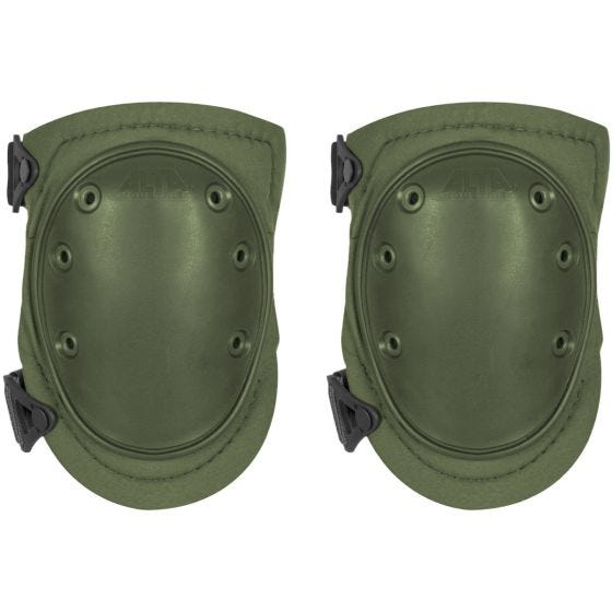 Rodilleras Alta Industries AltaFLEX GEL con hebillas AltaLOK en Olive Green