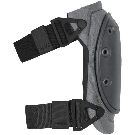 Rodilleras Alta Industries AltaFLEX con placas rígidas y hebillas AltaLOK en gris