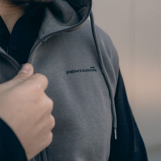 Chaleco abierto Pentagon Thespis en negro