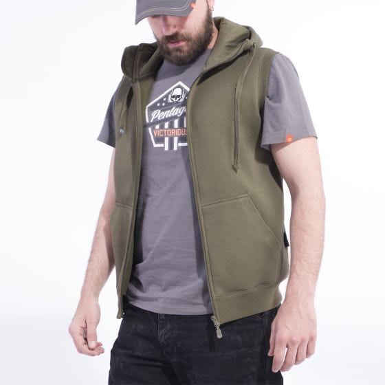 Chaleco abierto Pentagon Thespis en Camo Green