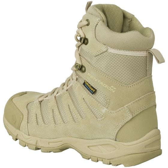 Botas de senderismo Pentagon Achilles de 20,3 cm de caña en Desert Tan