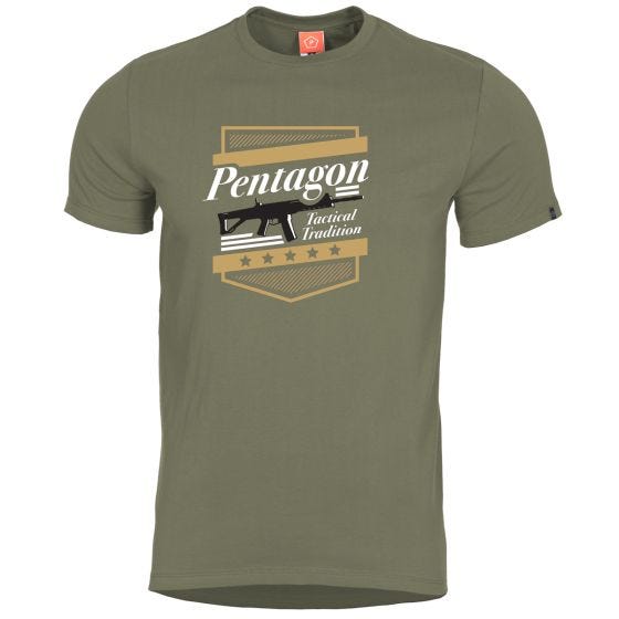 Camiseta Pentagon Ageron A.C.R. en verde oliva