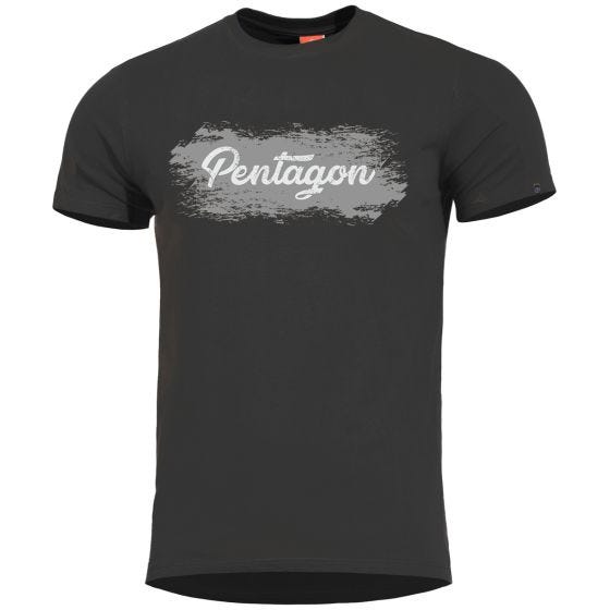 Camiseta al estilo grunge Pentagon Ageron en negro
