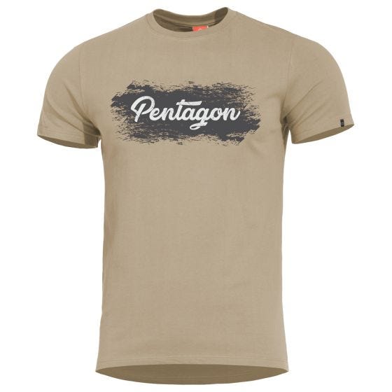 Camiseta al estilo grunge Pentagon Ageron en caqui