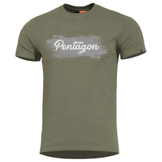 Camiseta al estilo grunge Pentagon Ageron en verde oliva