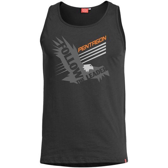 Camiseta sin mangas Pentagon Astir Follow the leader en negro