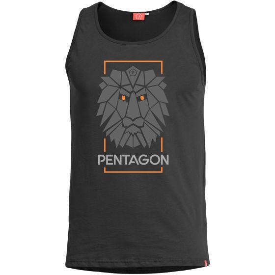 Camiseta sin mangas Pentagon Astir Lion en negro