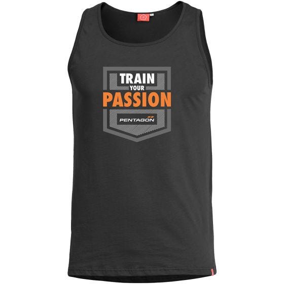 Camiseta sin mangas Pentagon Astir Train your passion en negro