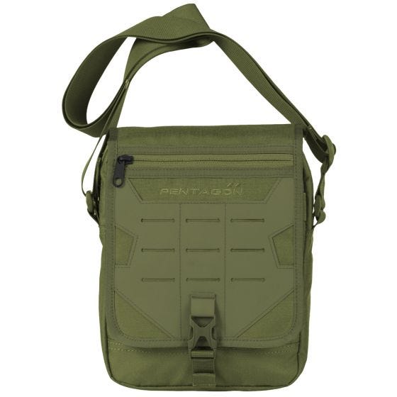 Bolsa multiusos Pentagon Messenger en verde oliva