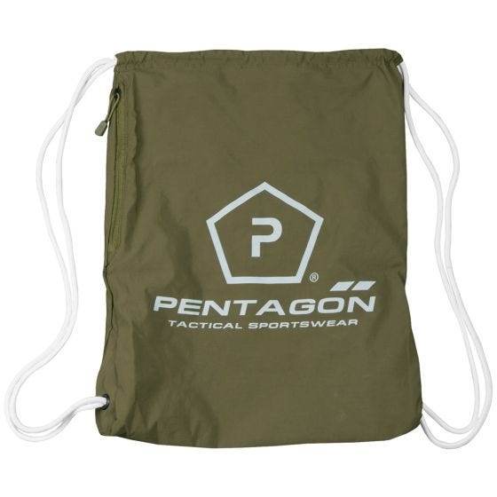 Mochila deportiva Pentagon Moho con logo de Pentagon en verde oliva