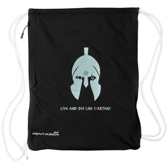 Mochila deportiva Pentagon Moho con casco espartano en negro