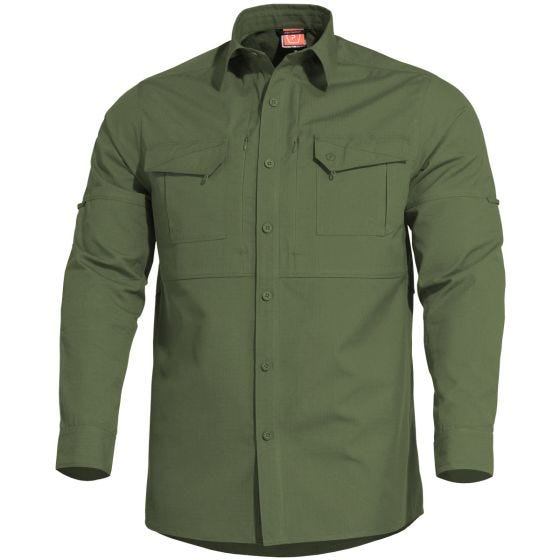 Camisa táctica Pentagon Plato en Camo Green