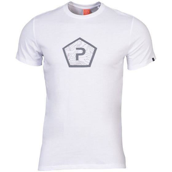 Camiseta Pentagon Ageron Pentagon Shape en blanco