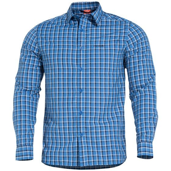 Camisa de manga larga Pentagon Snoop en Blue Checks