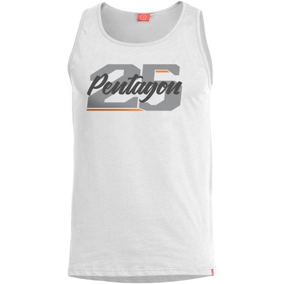 Camiseta sin mangas Pentagon Astir Twenty Five en blanco