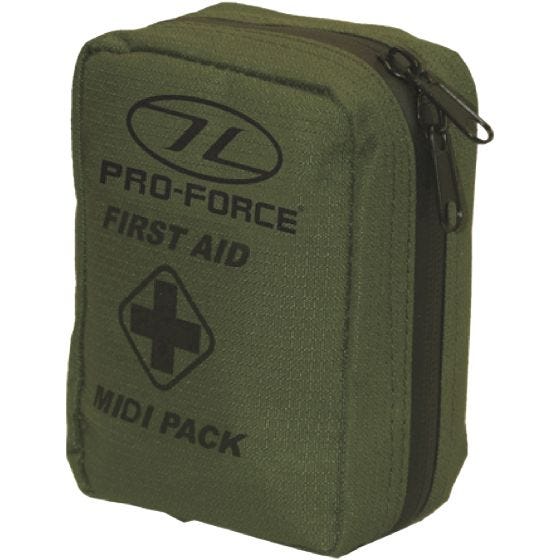 Set de primeros auxilios Pro-Force First Aid Midi en verde oliva