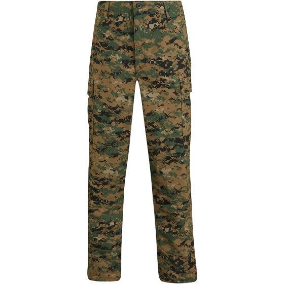 Pantalones de uniforme de Ripstop de polialgodón Propper BDU en Digital Woodland