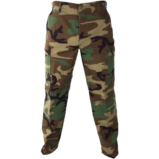 Pantalones de uniforme de Ripstop de polialgodón Propper BDU en Woodland