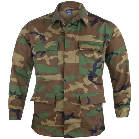Chaqueta de sarga de polialgodón Propper BDU en Woodland