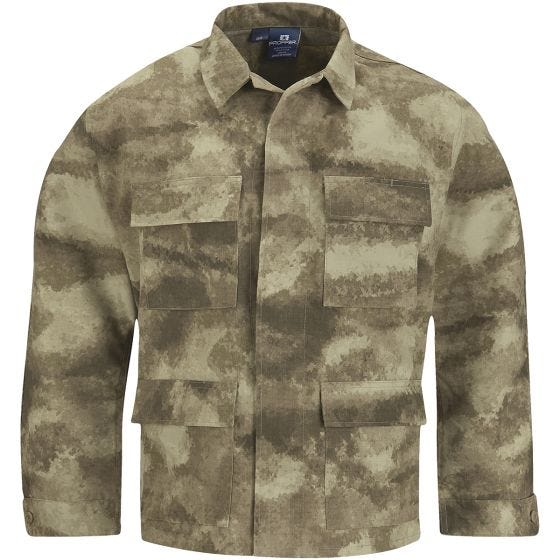 Chaqueta de Ripstop de polialgodón Propper BDU en A-TACS AU