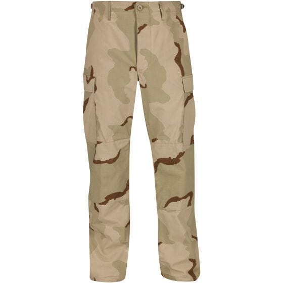 Pantalones Propper BDU de Ripstop de algodón con bragueta abotonada en Desert 3 Colores