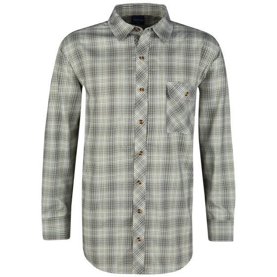 Camisa abotonada de manga larga Propper Covert en Loden Green Plaid