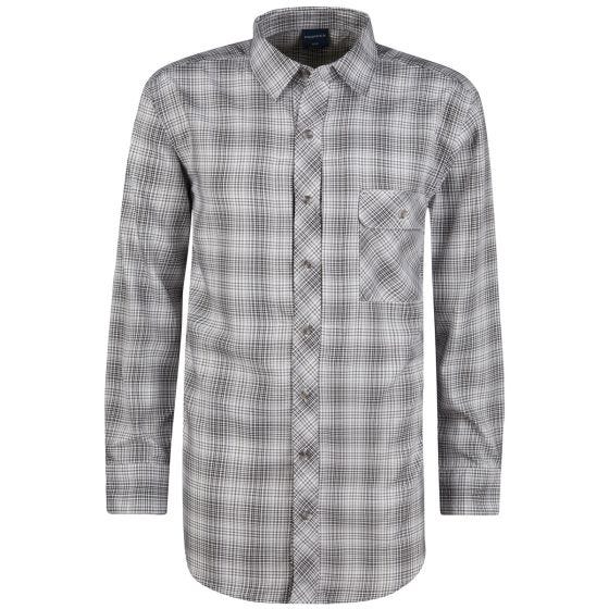Camisa abotonada de manga larga Propper Covert en Steel Grey Plaid
