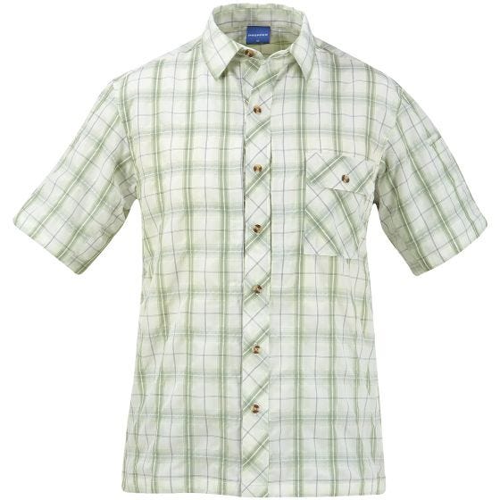 Camisa abotonada de manga corta Propper Covert en Sage Plaid