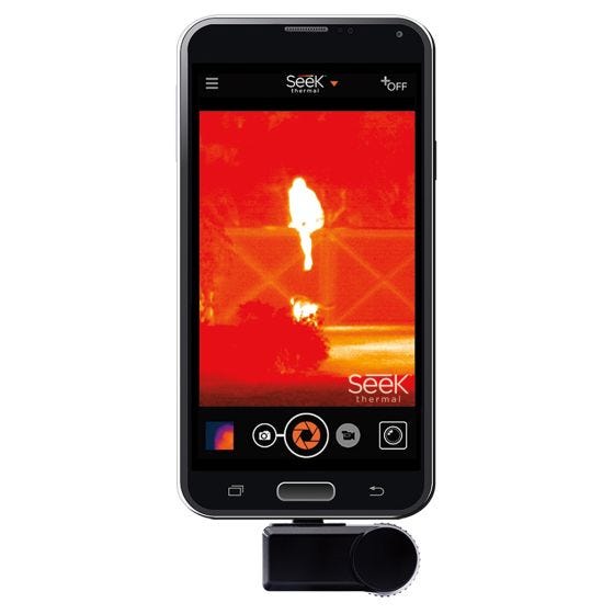 Cámara térmica ultraligera para smartphone Android Seek Thermal en negro
