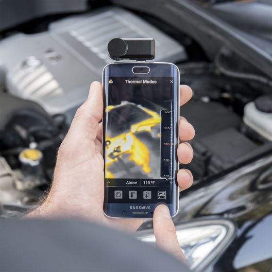 Cámara térmica ultraligera para smartphone Android Seek Thermal en negro