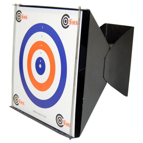 Cazabalines / soporte para dianas de tiro SMK Trumpet 17 x 17