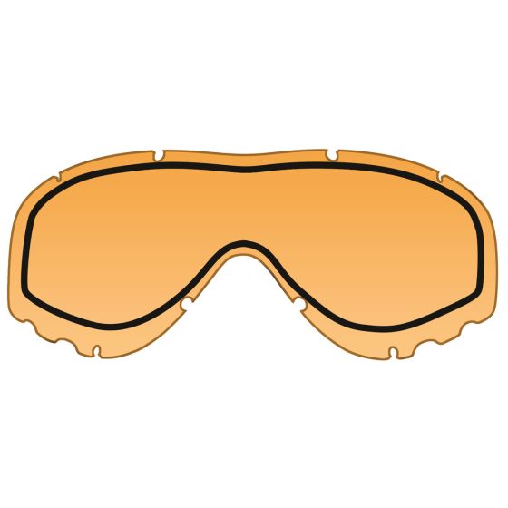 Gafas de protección Wiley X Spear con lentes dobles ahumadas + transparentes + naranja claro y montura en negro mate